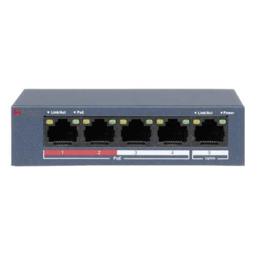 Неуправляемый Fast Ethernet PoE-коммутатор HiWatch DS-S504P