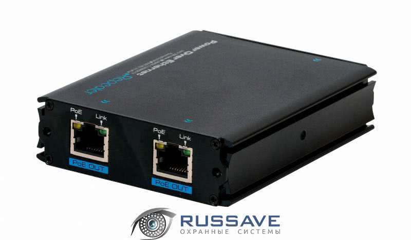 Приемопередатчик Ethernet сигнала с PoE RVi-PE