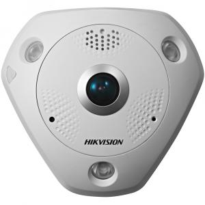 FishEye-камера высокого разрешения 12Мп Hikvision DS-2CD63C2F-IS с ИК-подсветкой